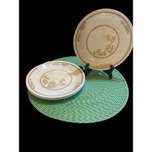 Vintage Corelle Oriental Wood Lunch plates (5)